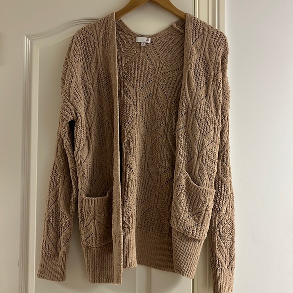 SO Brand Super Soft Light Brown Knitted Cardigan - Picture 1 of 2